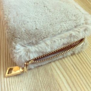 Faux Fur wallet and purse strap